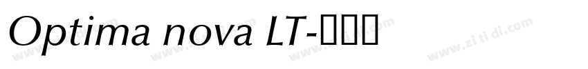 Optima nova LT字体转换